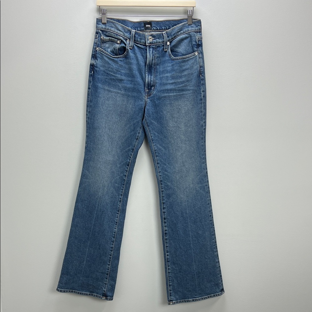 Edwin Anthropologie Ryder Jeans Solstice Bootcut High Rise Medium Wash Womens 30